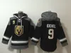 SJ Knights Old Time Hockey Maglie Mark Stone Jack Eichel Vegas Golden Pullover Pullover Sports Sports Giacca inverno Giacca invernale Black Cream Size S-XXXL