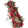 Dekorative Blumen, künstliche Blumen, Wand, Schaumstoffbasis, Straßenführung, Eukalyptus, Seide, Hochzeitsarrangement, Dekoration, Bühnenlayout, Kranz, 1 m