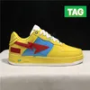 10adeigner Nigo Apes Sta Low Running Shoes Shark Black White College Dropout France Patent Läder Orange Pastell Pink ABC Camo Green Mens Womens Sports Sneakers