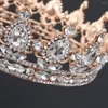 Bandanas Headgear Girl Wedding Hair Accessories Women Rhinestone Crystal Tiara Crown Tiaras