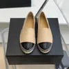 chaussures en toile mocassins espadrilles 100% cuir véritable designer en peau d'agneau Eté printemps Appartements taille 34-42 Chaussures femme confortable décontracté décontracté luxe cap toe Quilting