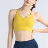 Completo da yoga Reggiseno sportivo ad alta resistenza e assorbimento Top nudo da corsa Fitness Intimo da donna in nylon Bralette per donna