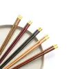 Chopsticks Hushållsset Stature Natural Ebony Packaging Cutery High Quality Chinese Premium Presentbordsartiklar
