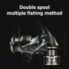 BAITCASTING REELS LINNHUE FISKREL SALTWATER SEA JH1000-6000 5BBS METAL SPOOL HANDLE FRESKA VATTEN FISKREEL SPINING RECE PESCA REEL FISH 230403