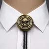 Cravates d'arc Halloween Punk Bolo Cravate pour hommes Carnavals Cravate Sculpté Crâne Boucle Décors Année Cadeau