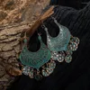 Dingle örhängen 4 färger Böhmen Etnisk för kvinnor Rose Goldn Luxury Tassel Dangel Drop Earring Kvinnliga smycken Tillbehör
