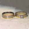 trinity ring charms per donna designer Taglia 678 per uomo Coppia qualità T0P Placcato in oro 18K riproduzioni ufficiali stile classico regalo squisito con scatola 005