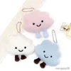 Portachiavi Cordini Simpatico peluche Ciondolo a forma di nuvola bianca Portachiavi Borsa per ragazza Accessori Ciondolo per bambola Coppia portachiavi R231103