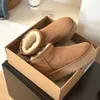 Designer Laarzen Tasman Slippers Sneeuwlaarzen Australië Ulrta Mini Boots Bont Op Leren Laarsjes Platform Laarzen Warm Bont Pluizige Enkellaars