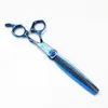 Ciseaux Ciseaux professionnels 7 '', ciseaux damas bleus haut de gamme, outils de coupe de cheveux, ciseaux amincissants pour coiffeur y231102