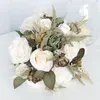 結婚式の花レトロヨーロッパスタイルのブライダルブーケアウトドアPO小道具誕生日パーティーシミュレーションサプライ