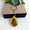 2023 Simulated Insect Amber Key Rings Punk Unique Scorpion Ants Bee Resin Anime Keychain for Men Women Decoration Cool Fashion Jewelry