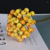 Decorative Flowers 10Pcs/Lot Simulation Small Berry Handmade Bubble Fruit Christmas DIY Home Decoration Flower Arrangement Accessories