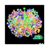 Garden Decorations 300Pcs 14Mm Luminous Stones Glow In The Dark Pebbles Home Decoration Outdoor Yard Lawn Path Dec Dheas