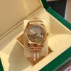 With original box watches High-quality Luxury watch 41mm Datejust Day-Date President Gold wirtwatches Mechanical Automatic Sapphire Glass Asia 2813 Movement Gift