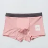 Onderbroek Fashion Boxershorts Men shorts u convex zakje Ademvolle comfortabele katoenen mannelijke roze bokserslijsten build ondergoed ondergoed