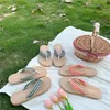 Ins Slippers Femmes Portez la mode en ligne tongs flops fines célébrités Seaside Holiday Chaussures Sandales et pantoufles 3696 230403 979