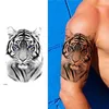 Geçici Dövmeler Erkekler Geçici Dövmeler Tiger Aslan Kurt Dövme Çıkartmaları Kadınlar İçin Sahte Dövme Bacaklar Kol Bacakları Kol Vücut Makyaj Tatoo Su Geçirmez Z0403