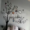 Autocollants muraux grand 200250Cm7999in noir 3D bricolage Po arbre PVC décalcomanies adhésif famille murale Art décor à la maison 230403