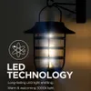 Home Zone Security Lot de 2 lanternes solaires à LED murales de 10 lumens ELJ6792V avec degrés de boussole