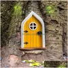 Garden Decorations Creative Yard Art Scpture Decor Home Window Door For Trees Open Doors Gnome Accessory Decorat DHM7B