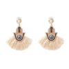 Dangle Earrings JURAN Handmade For Women Crystal Large Drop Boho Fringed Tassel Hanging Bridal Statement Jewelry