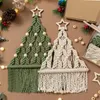 クリスマスデコレーション2PCSコードコットンツリーマクラメキット織りクリスマスフェスティバルDIYハンギングオーナメントハンドメイドクリエイティブギフトホームデコレーション231123