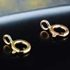 Loose Gemstones 1pcs Arrival 18K Yellow Gold Clasp AU750 Round Spring Necklace