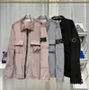 Jaqueta masculina primavera verão casacos homem moda topo estilo de rua ins masculino trench coats preto cinza cor gradiente casual zíper 2023 alta qualidade