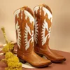 Boots ippeum bota Western Feminina Firebird Вышивая фигурная пижания