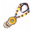 SHOP BOHEMIAN PENDANT Tibetansk etnisk stil halsband Tassel strandtröja kedja