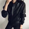 Women's Leather Women Korean Ultra-western PU Jacket 2023 Spring Autumn Female Short Retro Stand Collar Zipper Black Motorcycle Coat