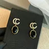 20 Style Brand Diamond Dangle Earrings Stud Designer örhängen Brev lyxörhängen smycken Kvinnor Bröllopsfestgåvor