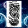 Tymczasowe tatuaże Duże orła Tymczasowe tatuaże dla dorosłych Mężczyźni Realistyczny smok sowa wilk przerażający tygrys Lion Compass Fake Tattoo Naklejki Arm tatoos Z0403