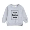 Bluzy Bluzy Dzieci Toddler Matdler Matdlezowane bluzy Zaschajcie własna bluza Dodaj tekst Multicolors Bluz Bluz Bluza Baby Long Rleeve Tops Jacket 231102