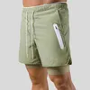 Mäns shorts Street Fashion Shorts Men's S2 i 1 dubbellager Snabbtorkning Sportstil Fitness Jogging Träning Men's Casual Shorts 230403