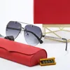 Heren zonnebrillen Designer zonnebrillen Dames Frameloos Zwart Gepolariseerd Klassieke luxe zonnebril Driving Shades Strand Mannelijke brillen Zonnebril 5 kleuren 3657