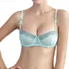 Set di reggiseni Set di biancheria intima da donna Reggiseno imbottito leggero Mezza tazza Mutandine di pizzo Lingerie sexy Party Taglie forti A B C D DD E