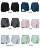 Ll Women Sports Yoga Shorts Outfits Women Lu Kort Hög midja Sportkläder Träning Fitness Wear Pants Girls Running Elastic Prevent 12425