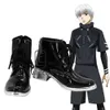 Костюмы комбинезона в стиле аниме «Токийские гули», Кен Канеки, обувь для косплея на Хэллоуин, черные боевые ботинки на заказ