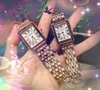 Haut de gamme cool amateurs réservoir romain deux broches design montre or rose boîtier en argent hommes femmes ultra mince horloge en acier inoxydable bracelet en cuir véritable visage carré montres à quartz