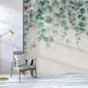 배경 화면 3D 벽지 현대 열대 잎 꽃 나비 새들 Po 벽화 거실 침실 로맨틱 홈 장식 스티커
