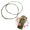 Decorative Flowers 2023 10Pcs Paper Covered Wire 2.3mm 0.09Inch Diameter 60cm Long Iron Used For DIY Nylon Stocking Flower Making Home Decor