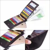 Wallets Business masculino de couro genuíno portfel Male Bags Zipper portador de cartões Multi-Cart Men Bolsa de embreagem dobrável carteira longa