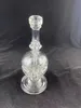 Duidelijke eierglas Hookah Dab Rig Rookset Pipe 14mm gewricht Bong Factory Directe prijsconcessies