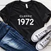 T-shirts de femmes vintage 1972 Femmes 49 ans 49e cadeau d'anniversaire filles maman femme fille fête tshirt cotton streetwear tee-shirt