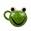 Tazze Cartoon Frog Design Ceramica Tazza da caffè Tè al latte Tazze da ufficio Bicchieri Il regalo di compleanno