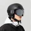 Lunettes de ski COPOZZ casque de Ski femme homme casque de Snowboard Anti-impact demi-couvert pour adultes et enfants sécurité Ski Skateboard casque de Ski 231102