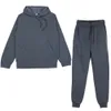 Survêtements pour hommes Ensemble à capuche d'hiver Mode pour hommes Laine à capuche rouge Pantalon de marque noir Ensemble de jogging décontracté Sweat-shirt à fermeture à glissière pour femmes 230403