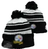 Pittsburgh Beanie Beanies SOX LA NY North American Baseball Team Side Patch Winter Wool Sport Knit Hat Pom Skull Caps A3